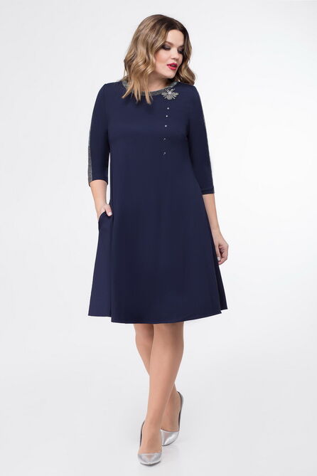 Повседневное платье Дали 4197 синий