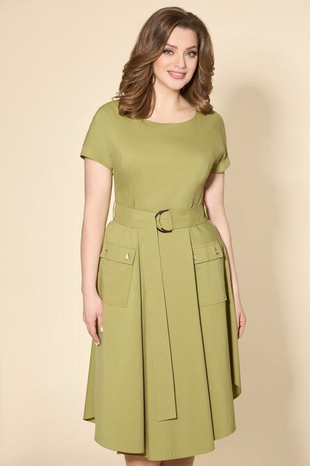 Повседневное платье Дали 5507 олива