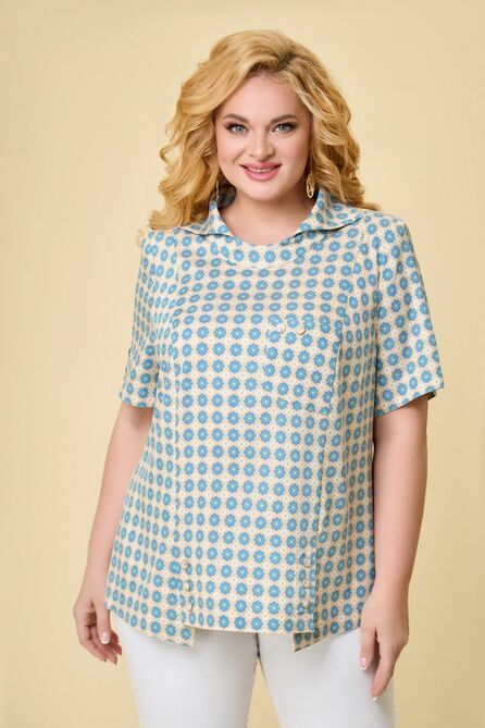 Блузка Дали 2514 голубой