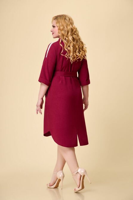 Повседневное платье Дали 4357 бордо