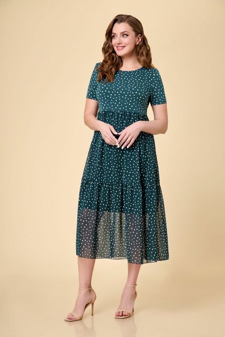 Вечернее платье Дали 5518 зелень