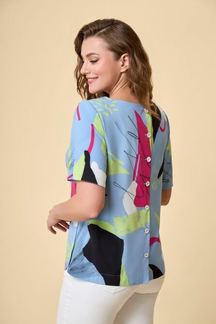 Блузка Дали 3269 голубой Блузка Дали 3269 голубой