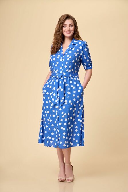 Повседневное платье Дали 5585 горохи