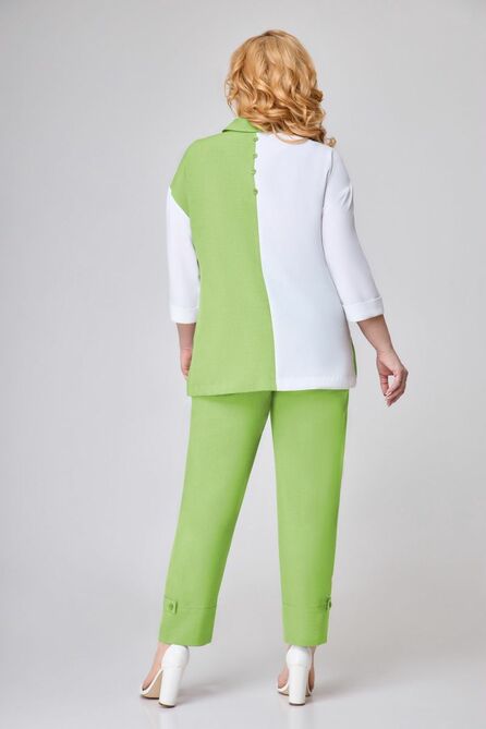 Костюм с блузкой Дали 2614 салатовый