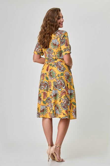 Повседневное платье Дали 5348 желтый