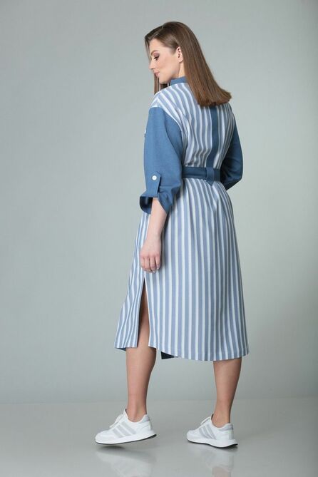 Повседневное платье Denissa Fashion 1349 синий Повседневное платье Denissa Fashion 1349 синий