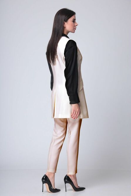 Костюм брючный Denissa Fashion 1076 бежевый Костюм брючный Denissa Fashion 1076 бежевый