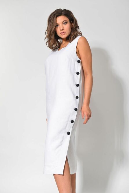Повседневное платье Диамант 1527 белый