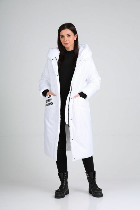 Пальто Диамант 1602 белый