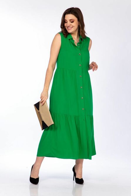 Повседневное платье Диамант 1788 зеленый