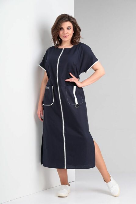 Повседневное платье Диамант 1791 синий