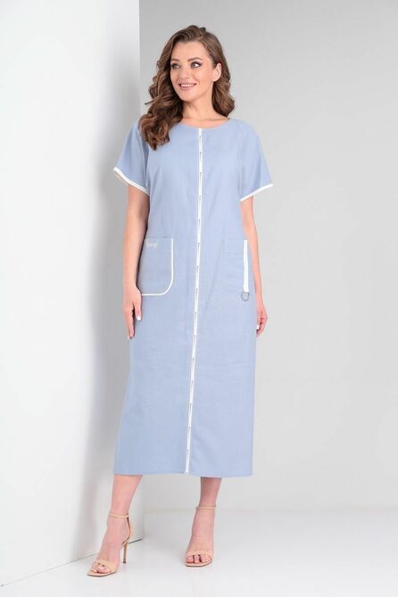 Повседневное платье Диамант 1791 голубой
