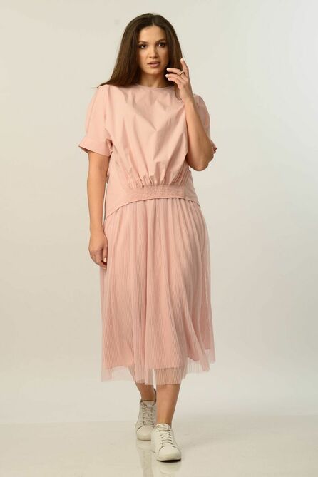 Юбка Диамант 1634 пудровый