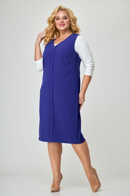 Костюм с блузкой Диамант 1805 василек Костюм с блузкой Диамант 1805 василек