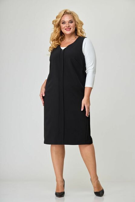 Костюм с блузкой Диамант 1805 черный Костюм с блузкой Диамант 1805 черный