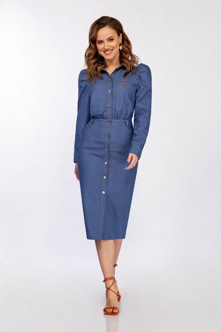 Повседневное платье DilanaVIP 1846/1 джинс