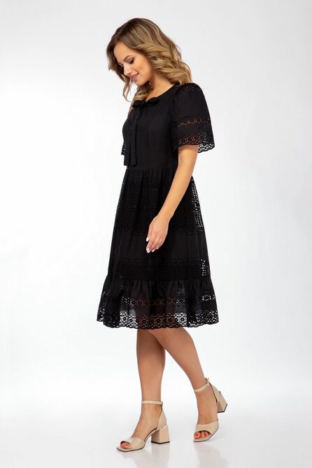 Повседневное платье DilanaVIP 1910 черный Повседневное платье DilanaVIP 1910 черный