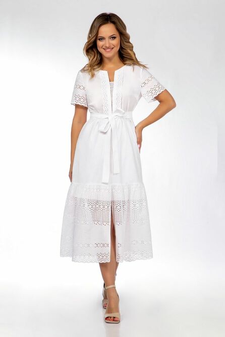 Повседневное платье DilanaVIP 1914 белый