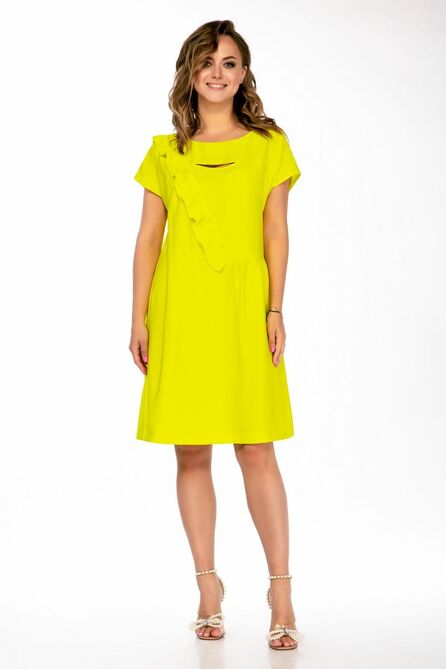 Повседневное платье DilanaVIP 1913 желтый Повседневное платье DilanaVIP 1913 желтый