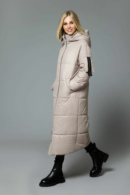 Пальто DiLiaFashion 0512 бежевый