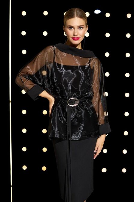 Туника, Платье DiLiaFashion 0557 черный