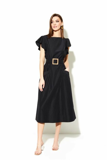 Повседневное платье DiLiaFashion 0595 черный Повседневное платье DiLiaFashion 0595 черный