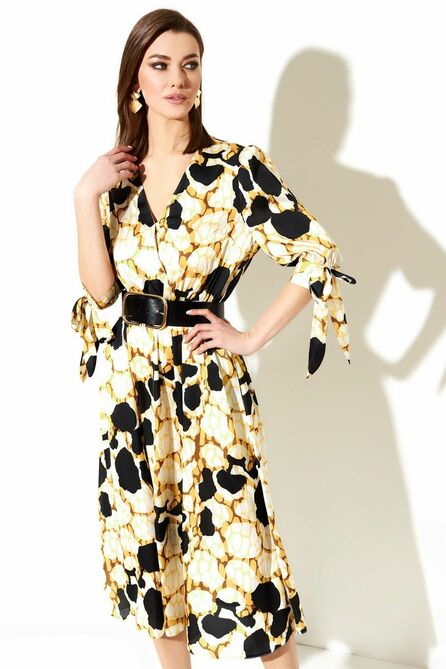 Повседневное платье DiLiaFashion 0596 мультиколор