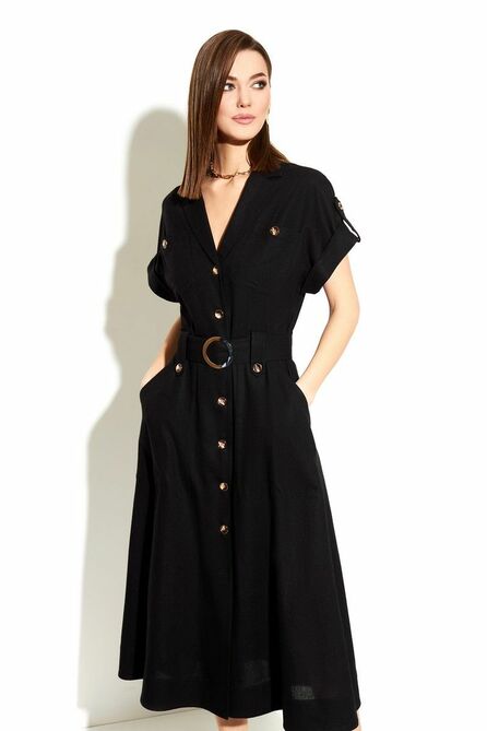 Повседневное платье DiLiaFashion 0606 черный