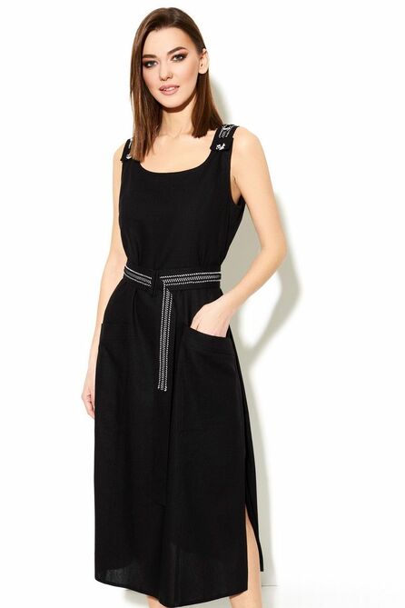 Повседневное платье DiLiaFashion 0618 черный