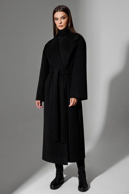 Пальто DiLiaFashion 0676 черный Пальто DiLiaFashion 0676 черный