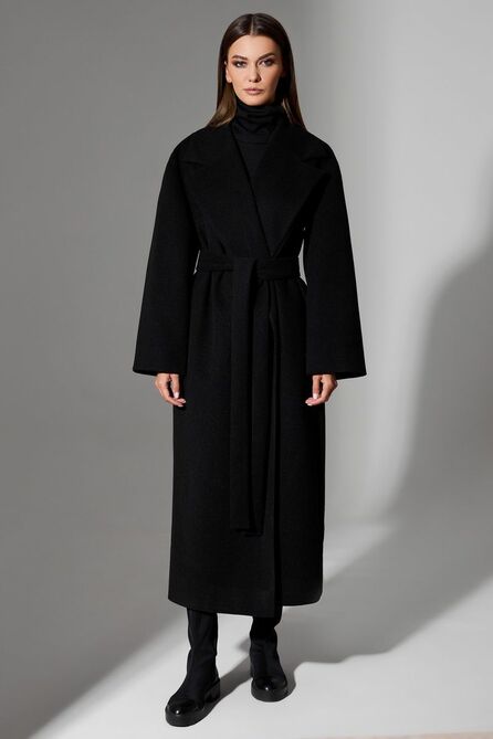 Пальто DiLiaFashion 0676 черный Пальто DiLiaFashion 0676 черный