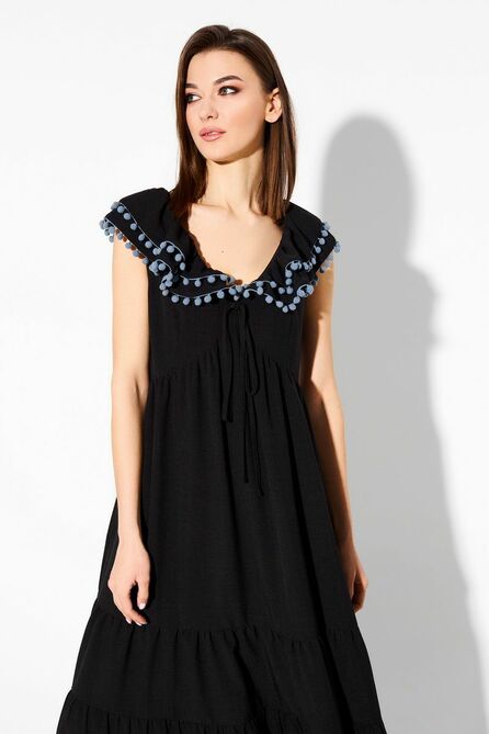 Повседневное платье DiLiaFashion 0620 черный Повседневное платье DiLiaFashion 0620 черный