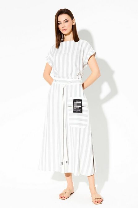 Повседневное платье DiLiaFashion 0625 полоска