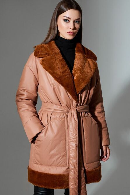 Куртка DiLiaFashion 0636 бежевый Куртка DiLiaFashion 0636 бежевый