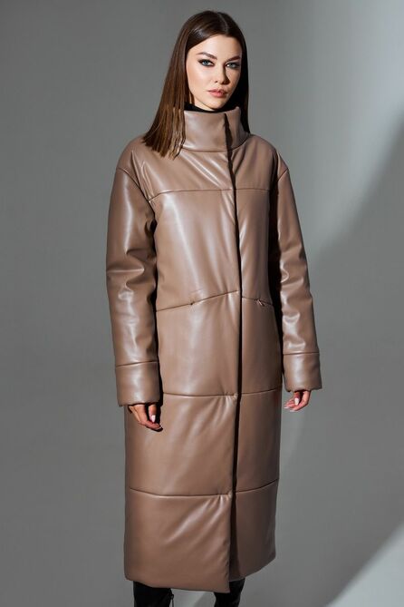 Пальто DiLiaFashion 0637 бежевый