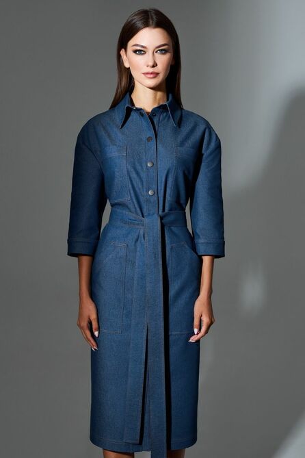 Повседневное платье DiLiaFashion 0647 деним