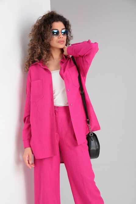 Костюм с блузкой Doggi 2819 фуксия