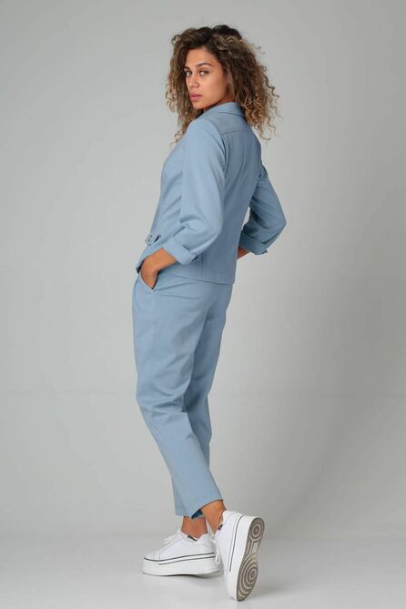 Костюм брючный Doggi 2848 голубой