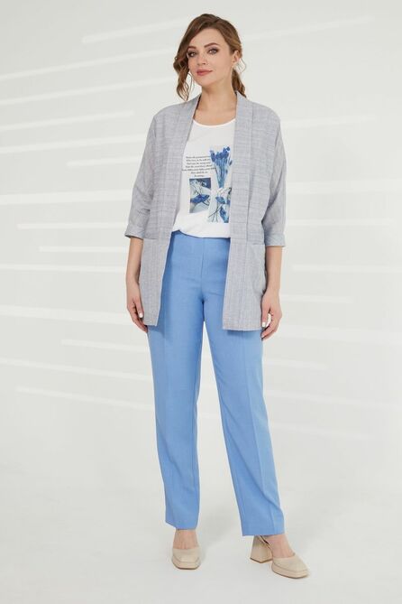 Кардиган, Брюки, Блуза Elady 4136-3 серый