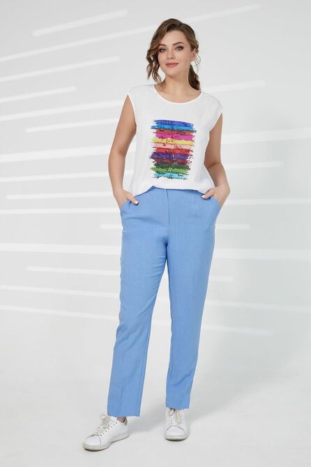 Брюки, Блуза, Жакет Elady 4137-3 голубой