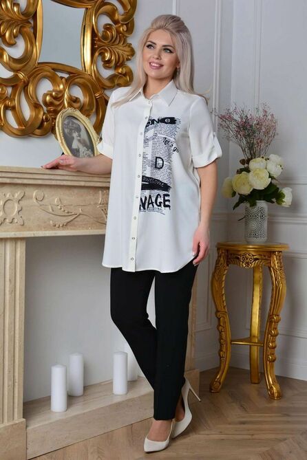 Блузка ELITE MODA 5384 молочный