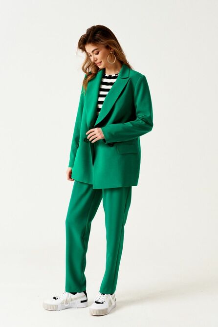 Брюки, Жакет, Джемпер ELLETTO LIFE 5178 зеленый