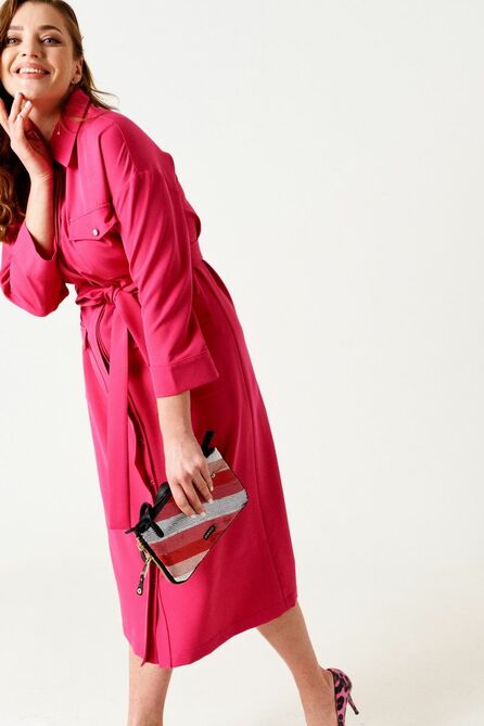 Повседневное платье ELLETTO LIFE 1889 фуксия