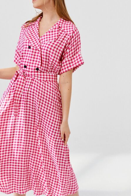 Повседневное платье ELLETTO LIFE 1888 розово-белый