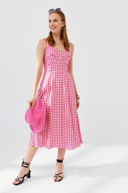 Повседневное платье ELLETTO LIFE 1891 розово-белый