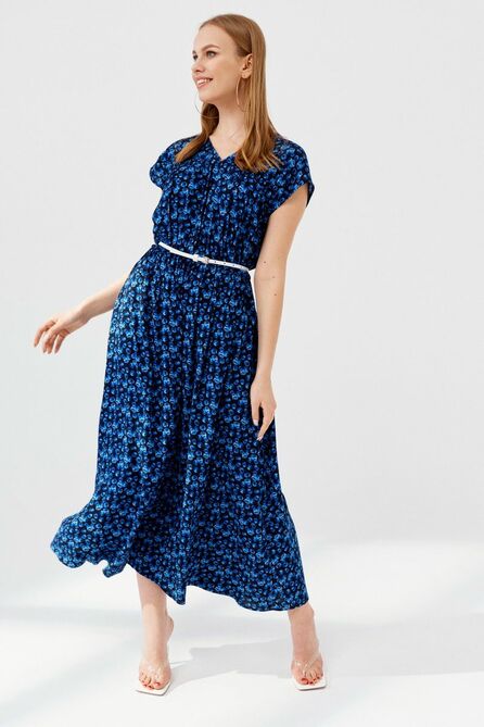 Повседневное платье ELLETTO LIFE 1893 черно-синий