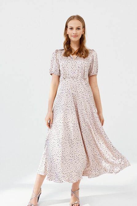 Повседневное платье ELLETTO LIFE 1899 бежевый