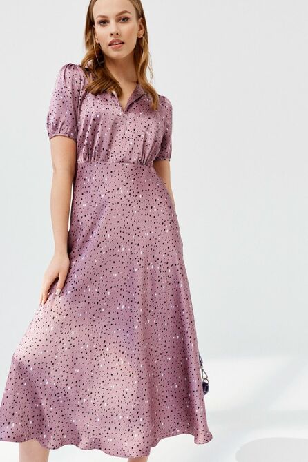 Повседневное платье ELLETTO LIFE 1899 сиреневый