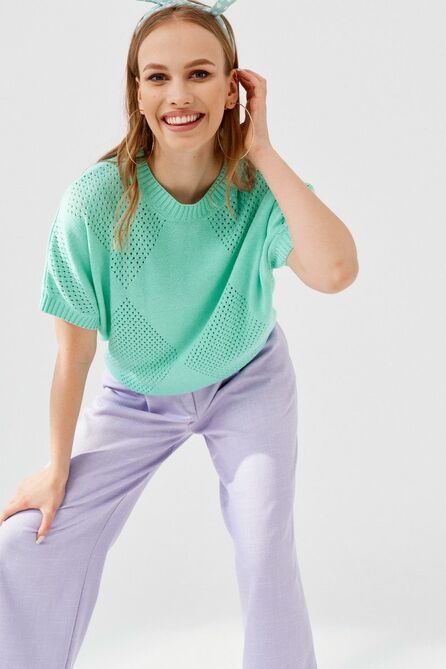 Джемпер ELLETTO LIFE 3573 мятный