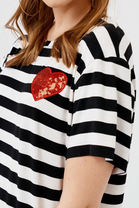 Блузка ELLETTO LIFE 3577 черно-белый Блузка ELLETTO LIFE 3577 черно-белый